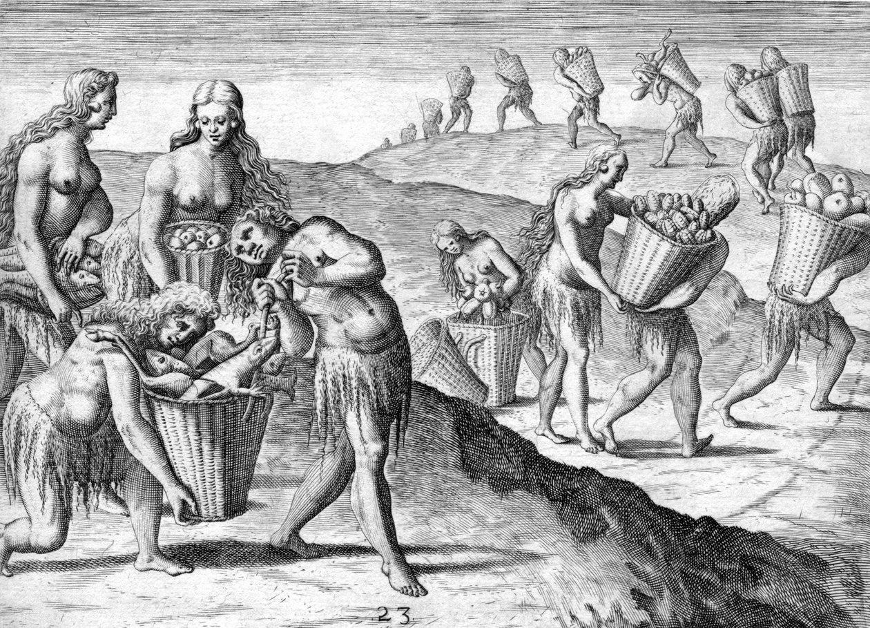 Tribu de los indios Timucua de Theodor de Bry