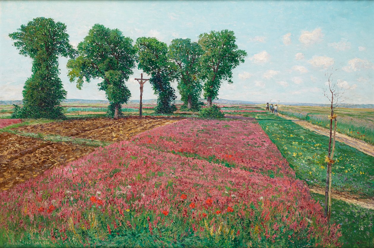 El gran campo de esparceta en Znojmo IV de Theodor von Hormann