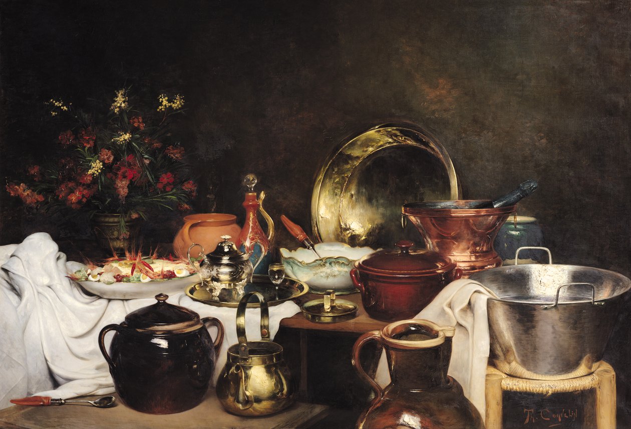 Naturaleza Muerta de Theodore Charles Ange Coquelin