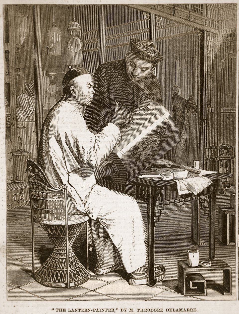 El pintor de linternas, ilustración de 