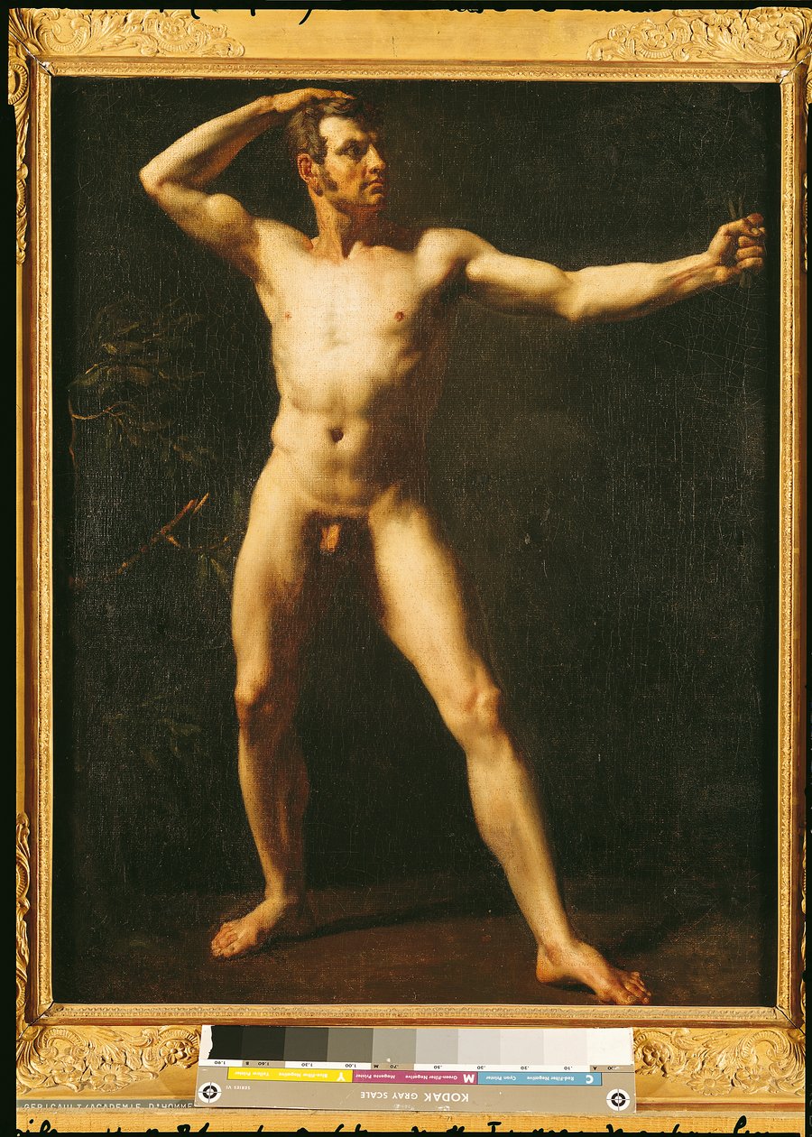 Estudio de un hombre de Theodore Gericault