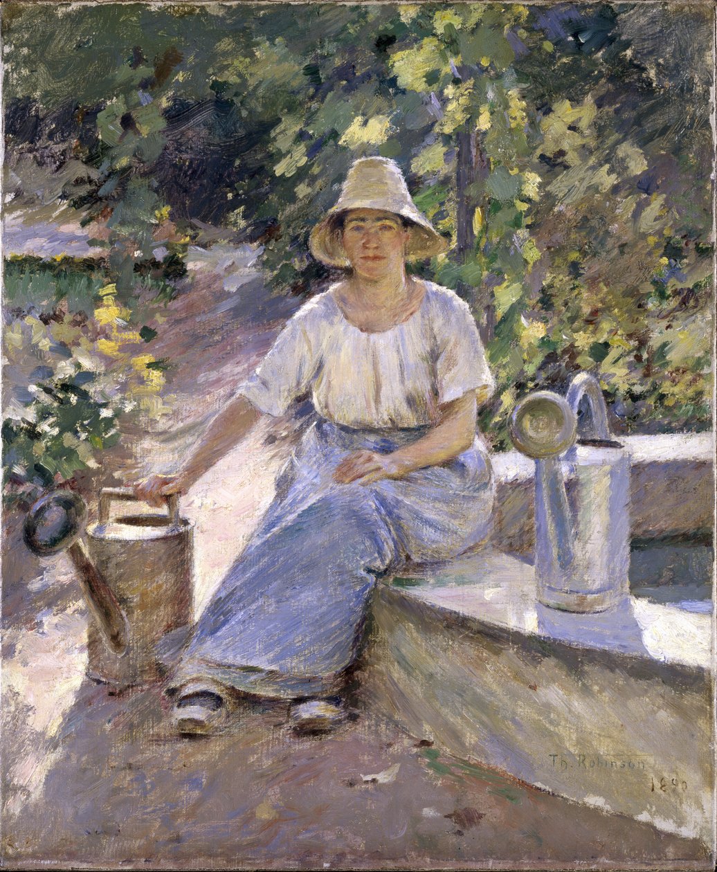Las regaderas, 1890 de Theodore Robinson
