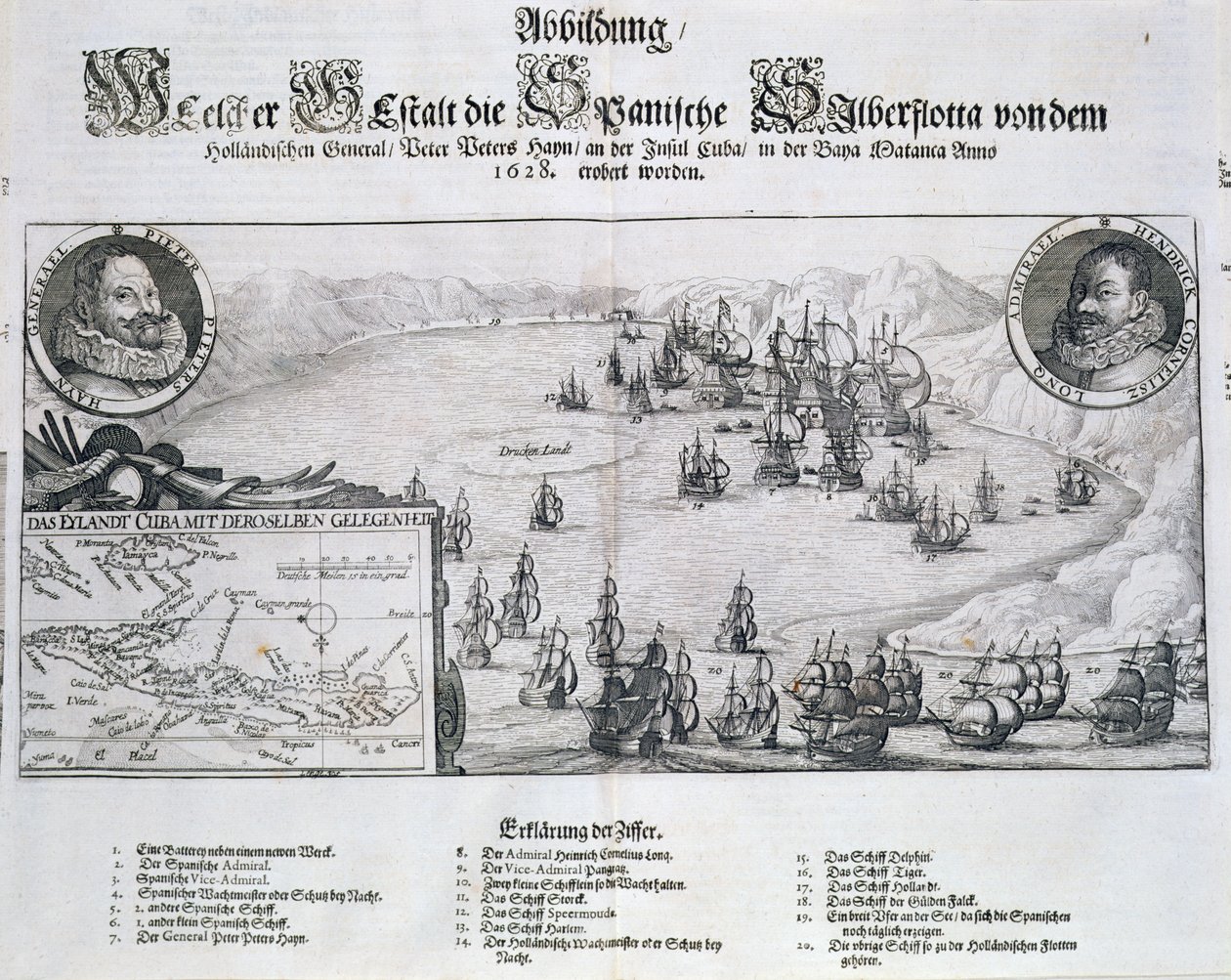 Captura de la flota española por los holandeses bajo el almirante Piet Heyn (1578-1629) frente a Matanzas, Cuba, 1628, de 