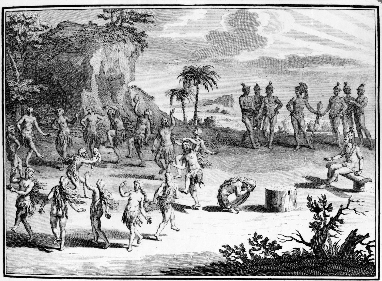 Sacrificio que los floridanos hacen al sol de su primogénito, ilustración de 