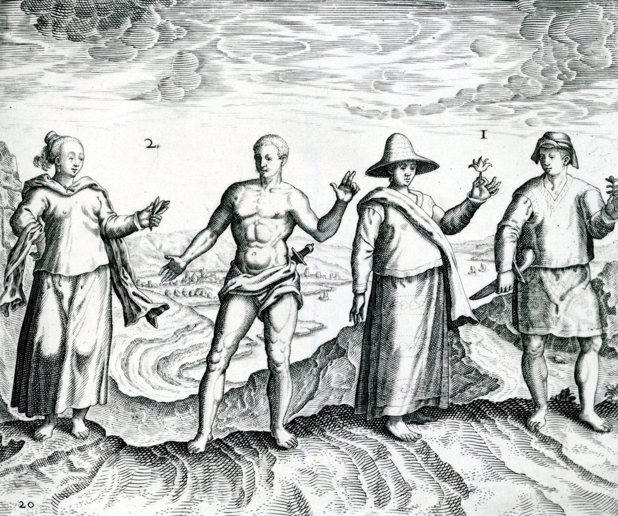 Dos hombres y dos mujeres de 