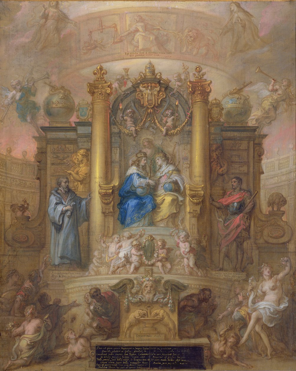 Alianza de Francia y España, Alegoría de la Paz de los Pirineos en 1659 de Theodoor van Thulden