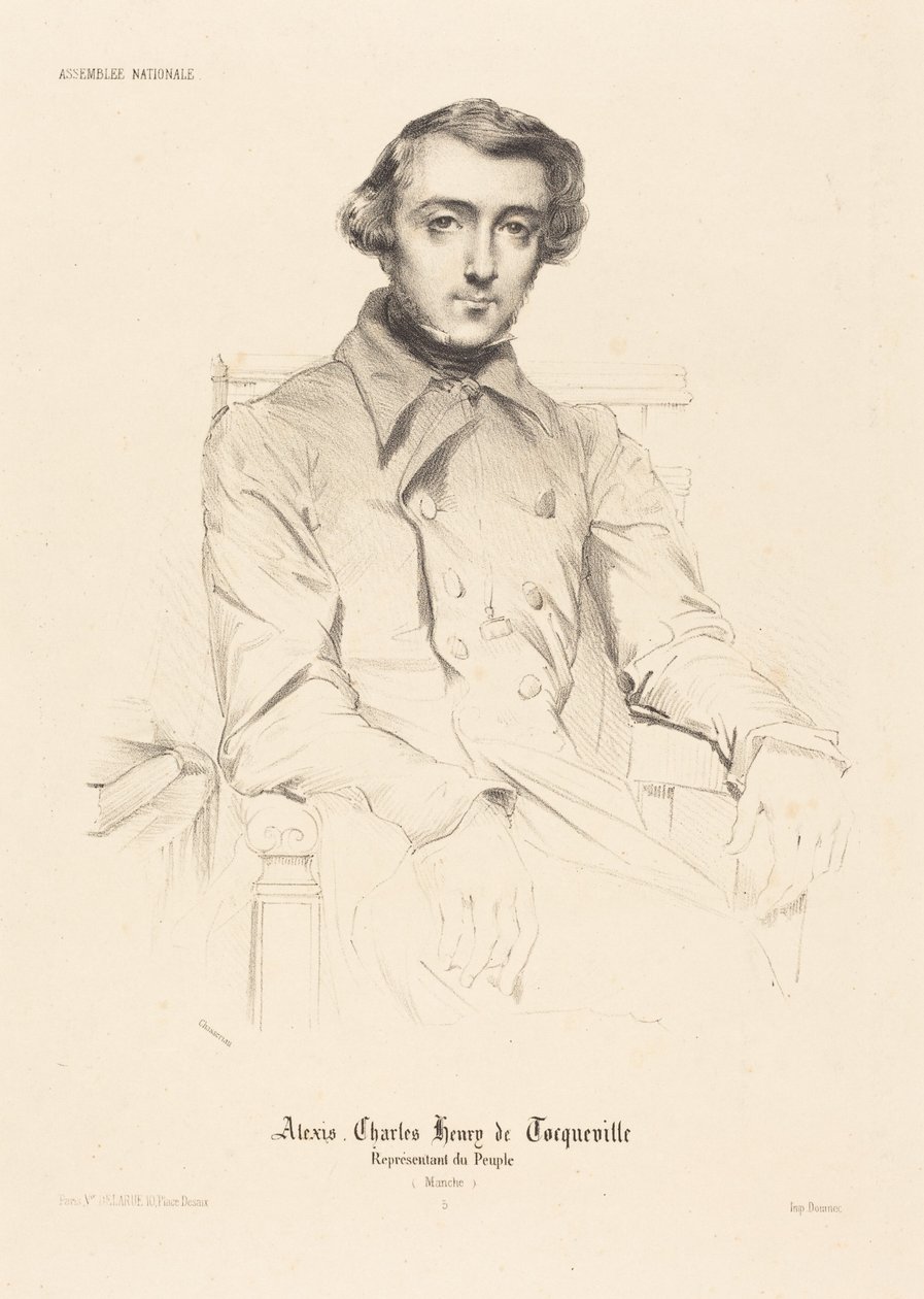 Alexis Charles Henry de Tocqueville de Théodore Chassériau