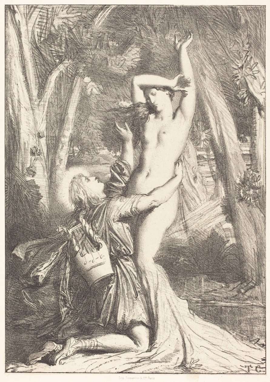 Apolo y Dafne de Théodore Chassériau