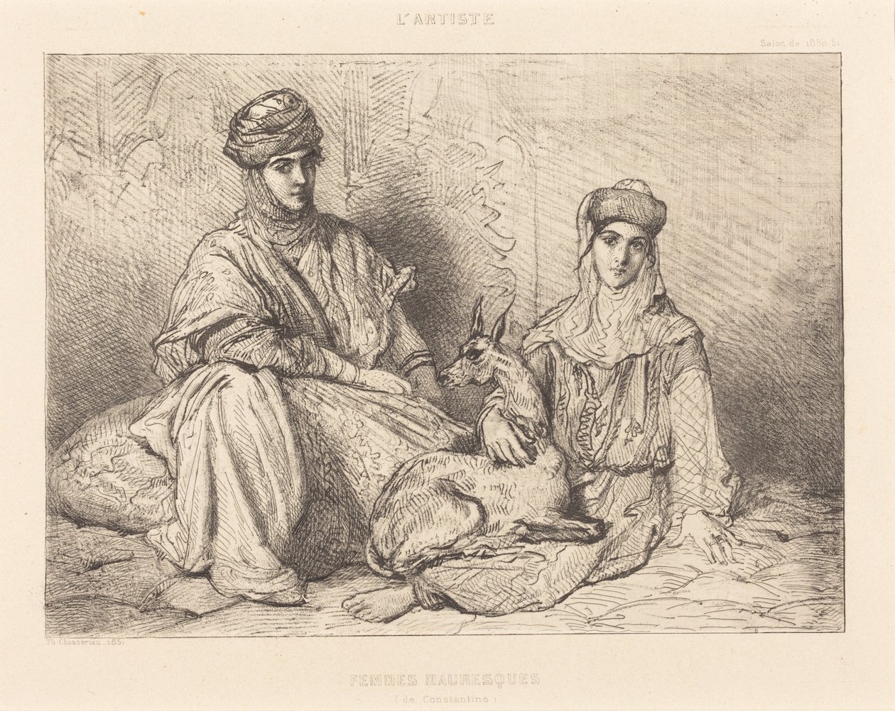 Mujeres moriscas de Constantina de Théodore Chassériau