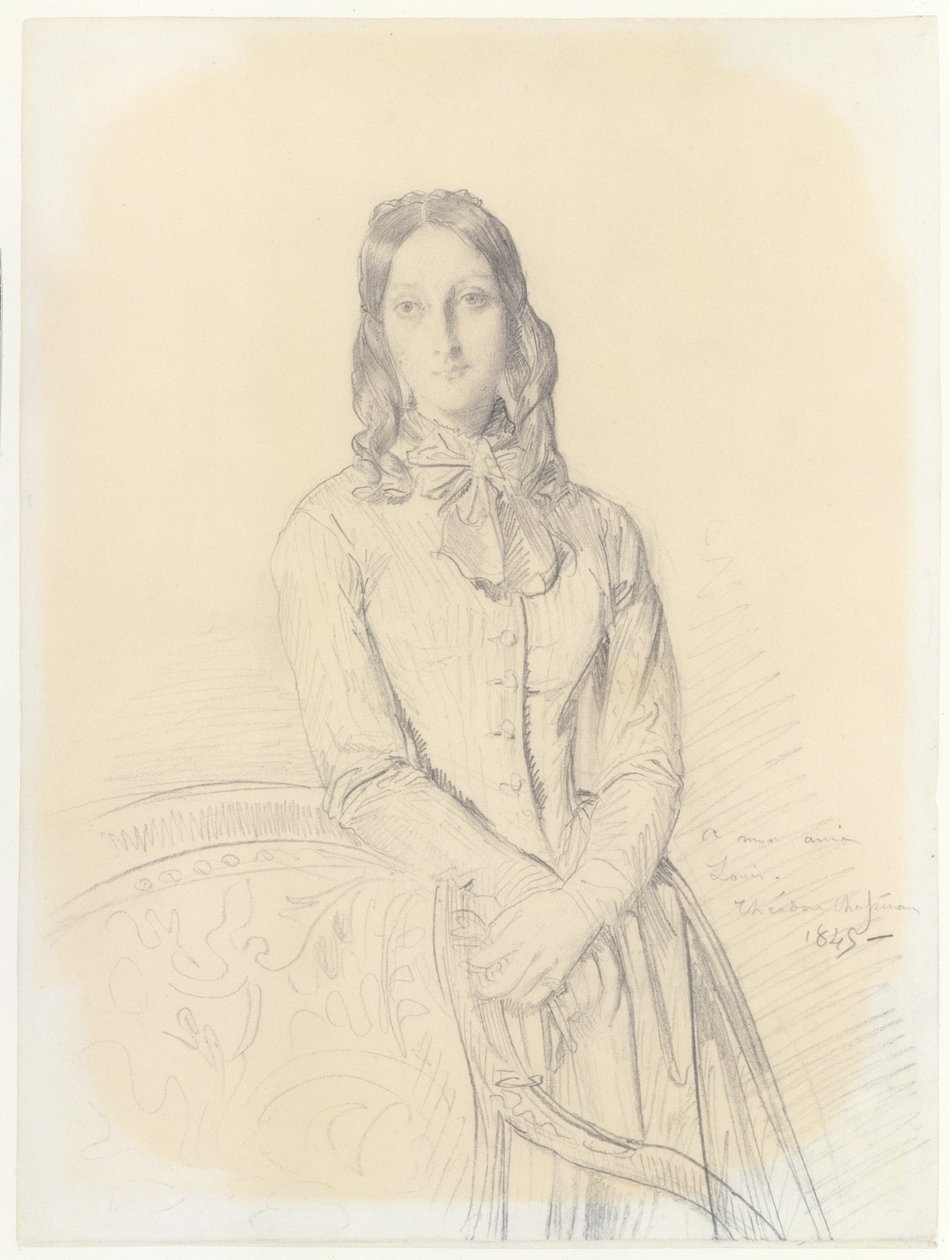 Retrato de la señora Gabrielle Marcotte de Quivières de Théodore Chassériau