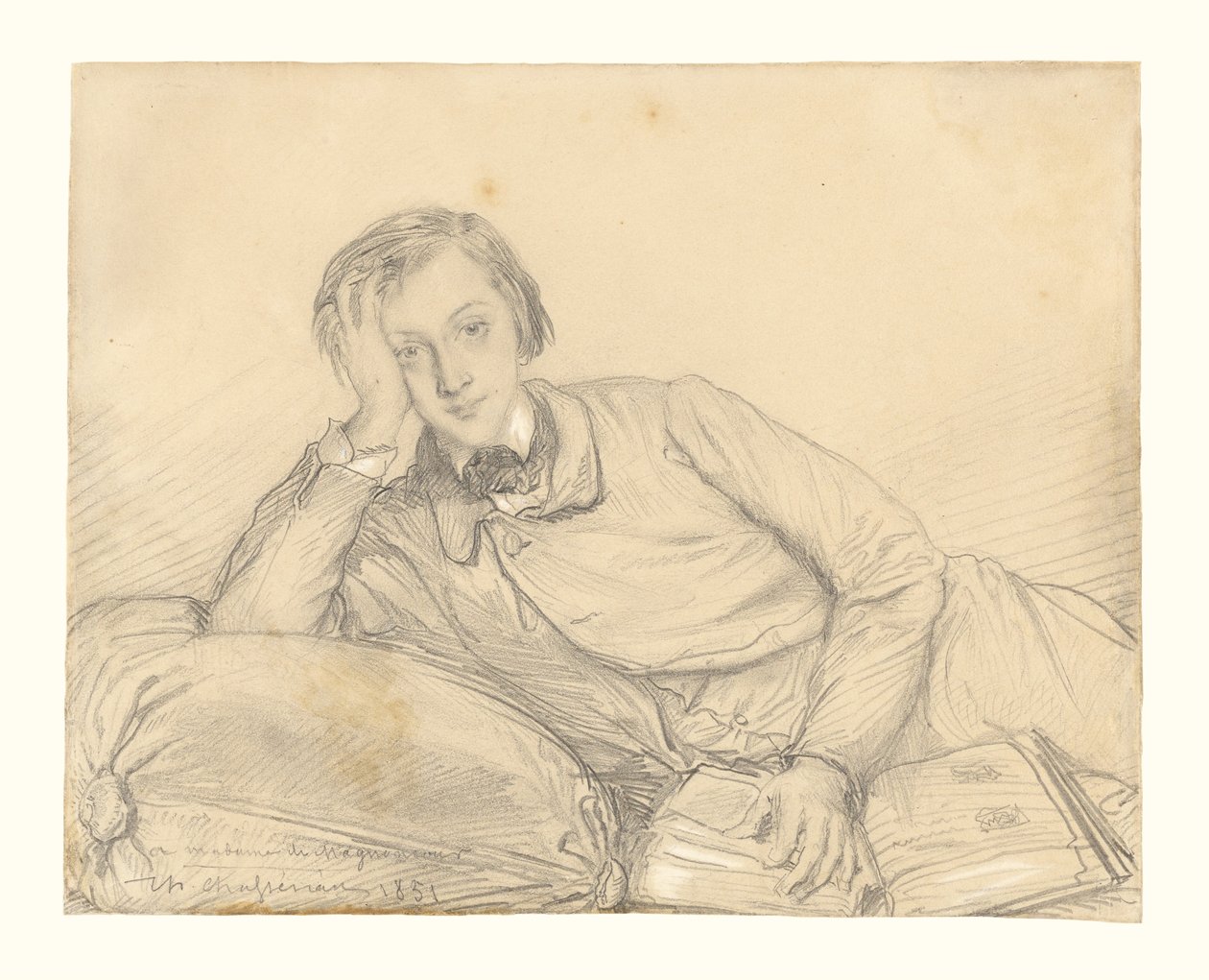 Retrato de Raymond de Magnoncourt de Théodore Chassériau