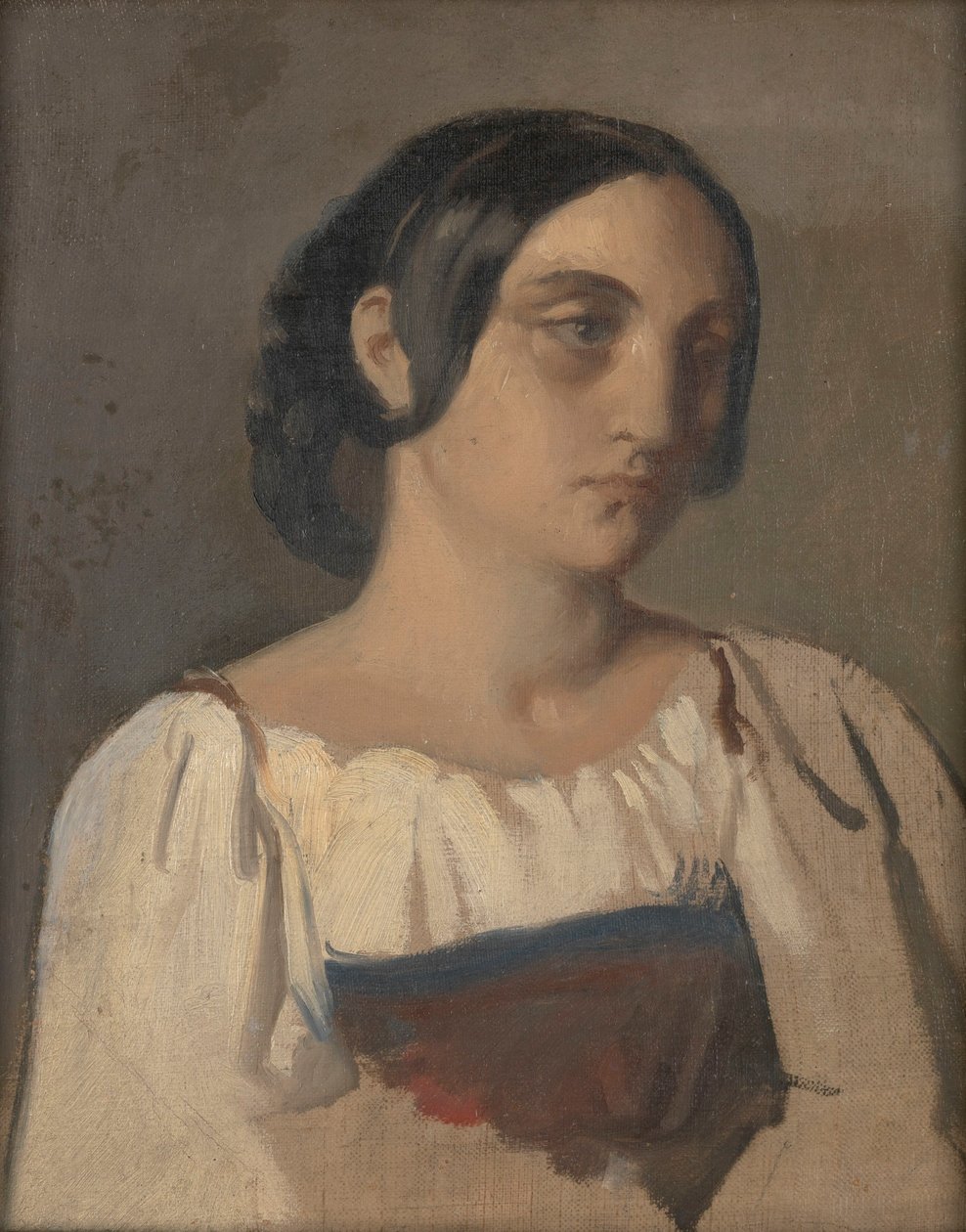 Retrato de una mujer italiana de Théodore Chassériau