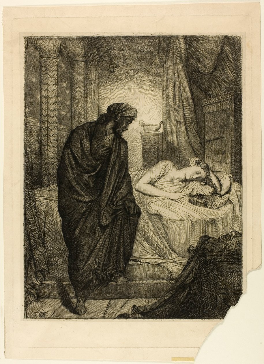 Sin embargo, debe morir, placa once de Otelo de Théodore Chassériau