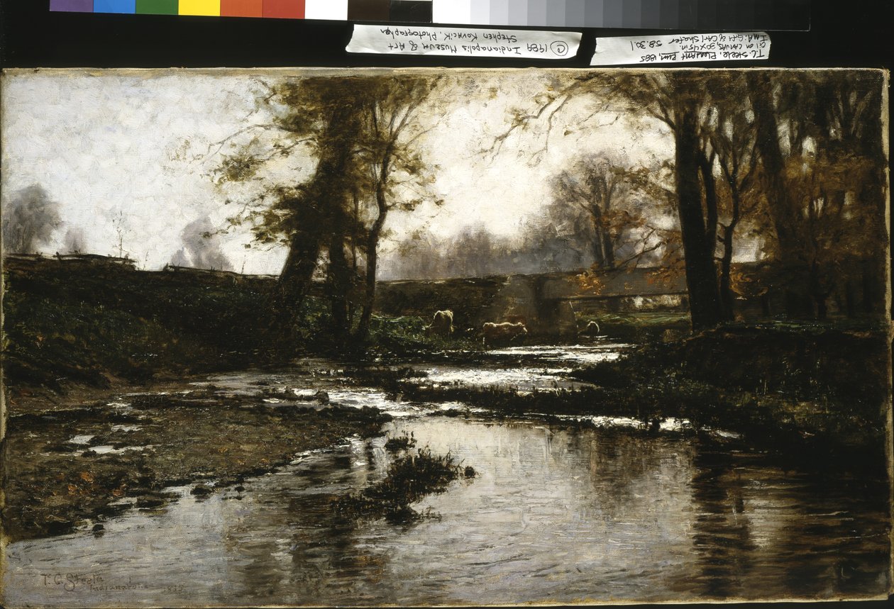 Pleasant Run (óleo sobre lienzo) de Theodore Clement Steele