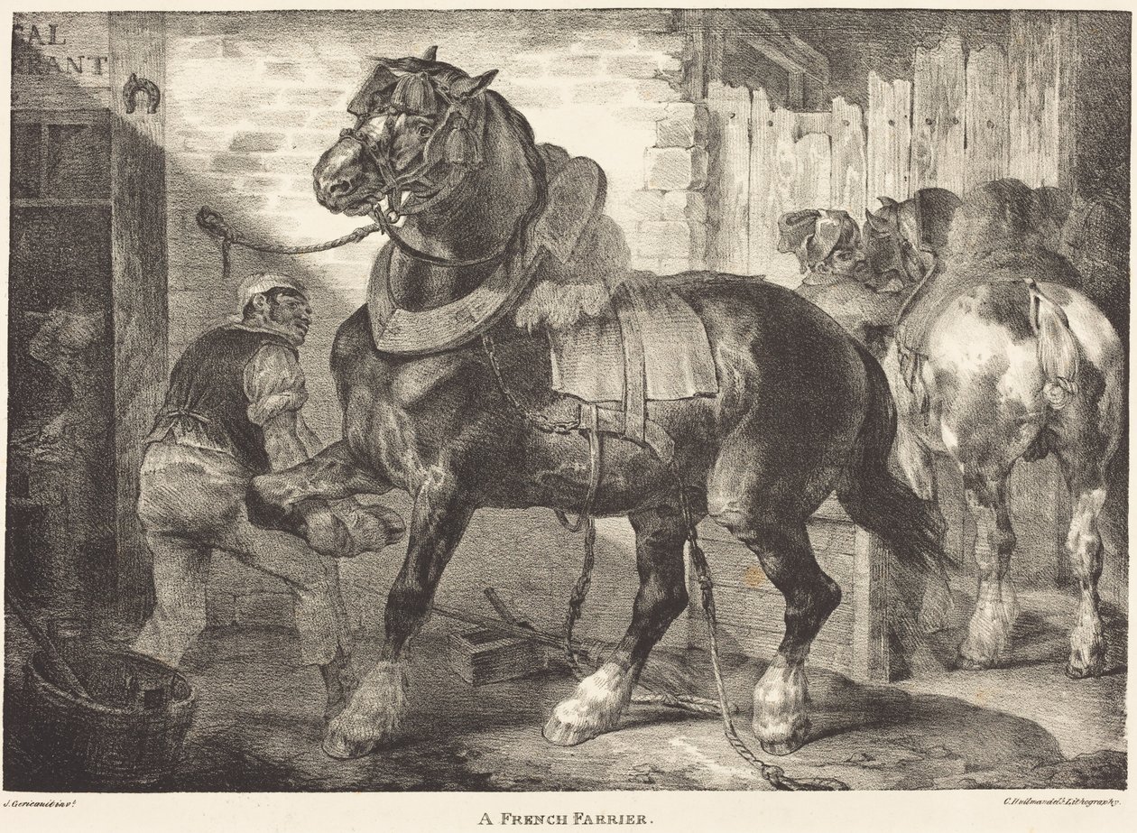 Un herrador francés de Theodore Gericault