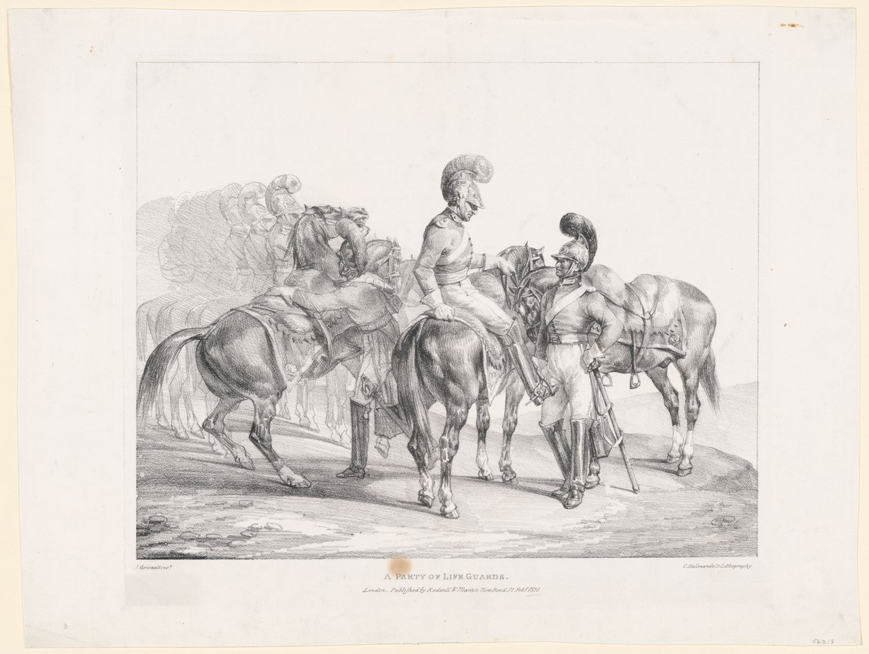 Una fiesta de socorristas de Theodore Gericault