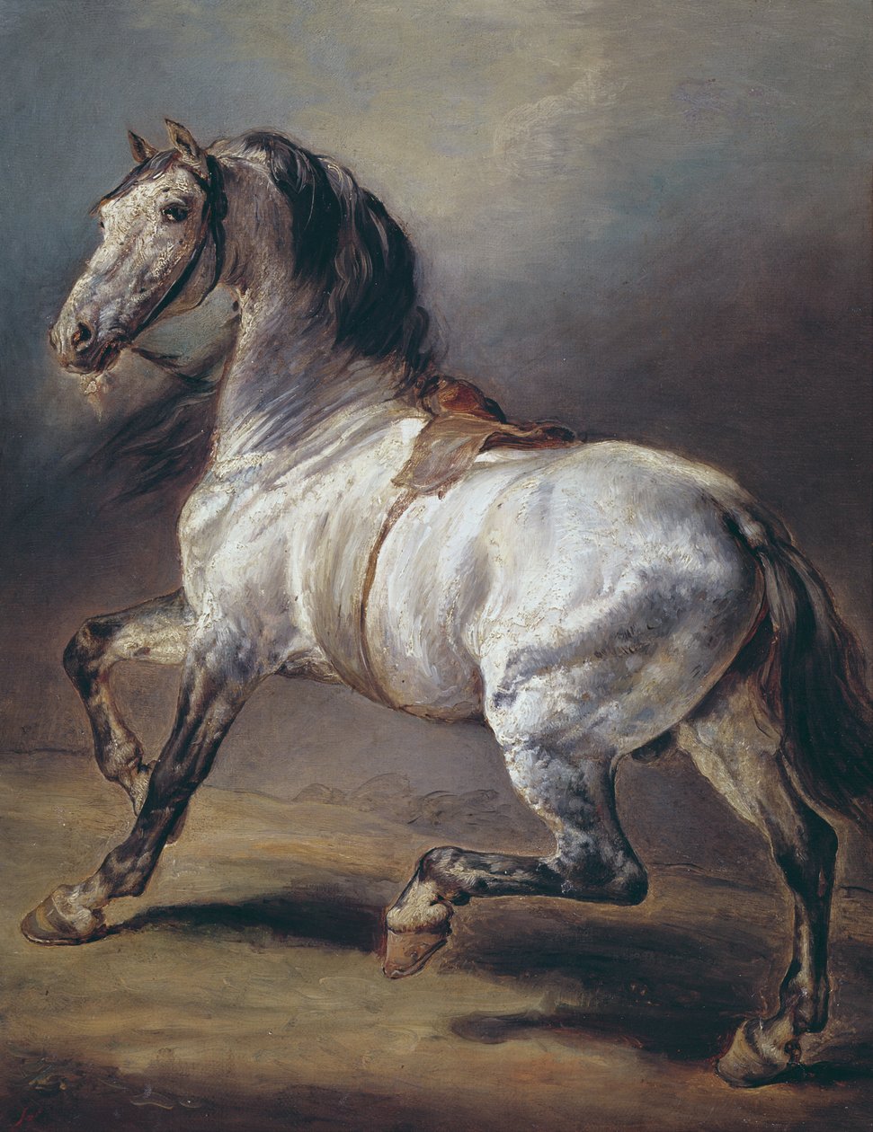 Estudio de un caballo de Theodore Gericault
