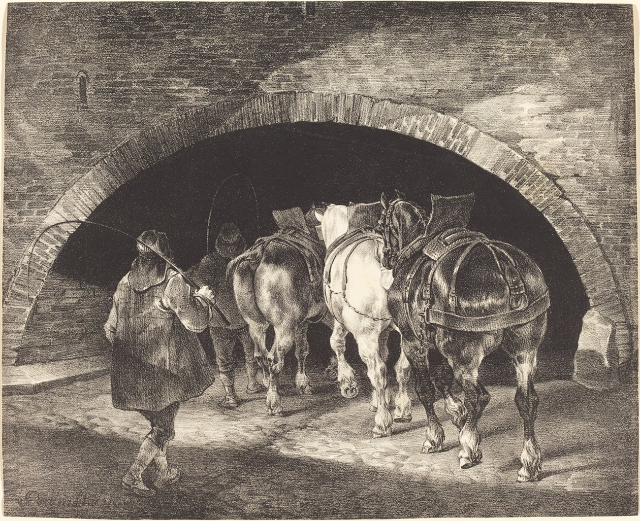 Muelle Adelphi de Theodore Gericault