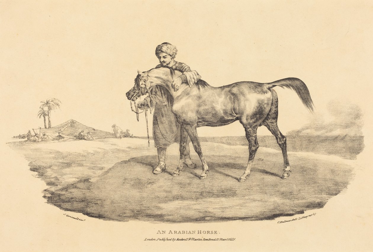 Un caballo árabe de Theodore Gericault