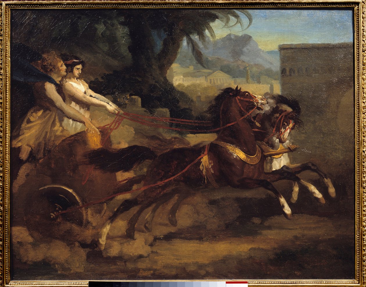 Carrera de carros antigua de Theodore Gericault