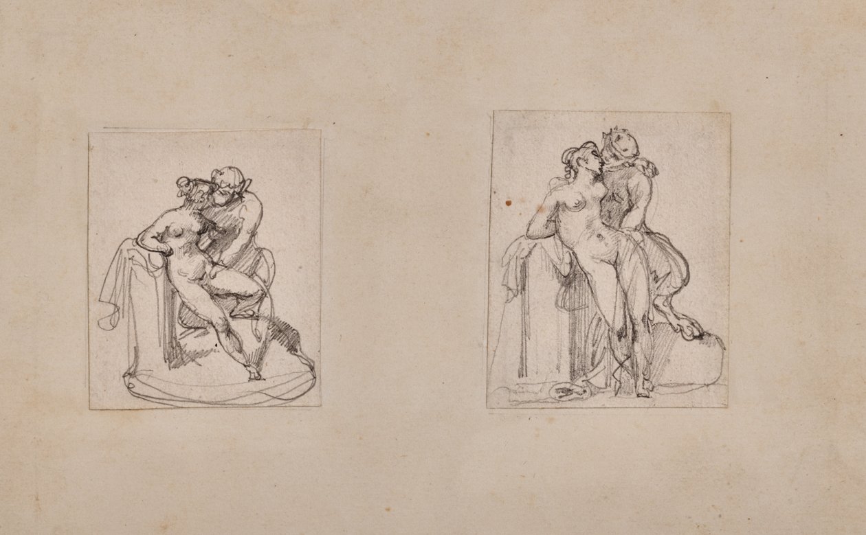 Antíope violada por Júpiter en forma de sátiro de Theodore Gericault