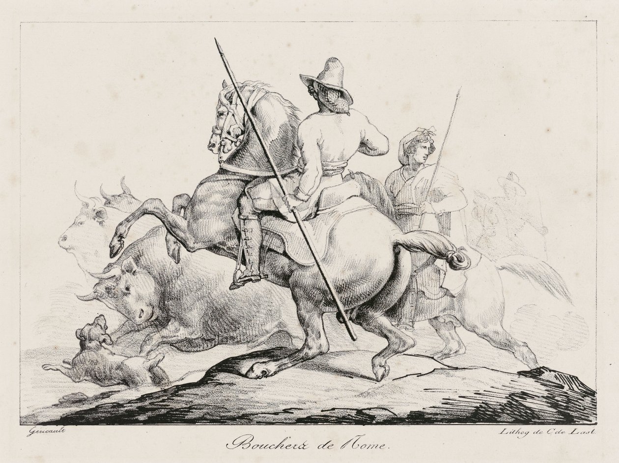 Carniceros de Roma (Roman Butchers) de Theodore Gericault