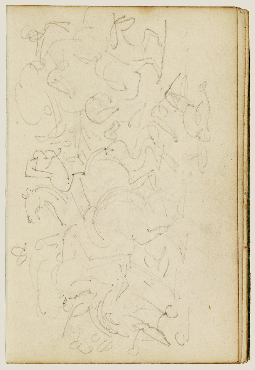 Escaramuza de caballería de Theodore Gericault