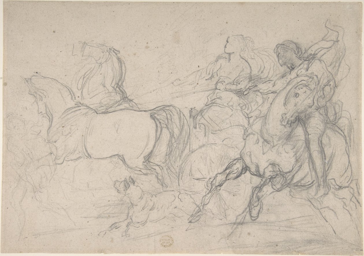 Cochetero y jinete de Theodore Gericault