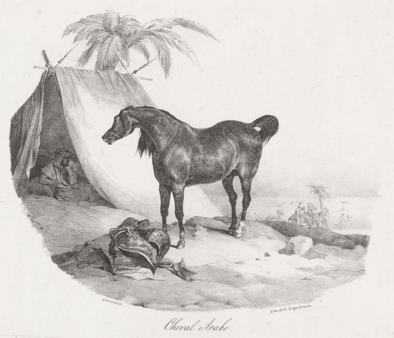 Caballo árabe (An Arabian Horse) de Theodore Gericault