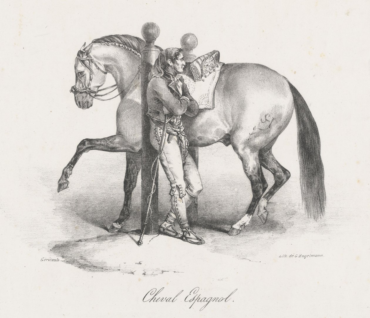 Caballo español (A Spanish Horse) de Theodore Gericault