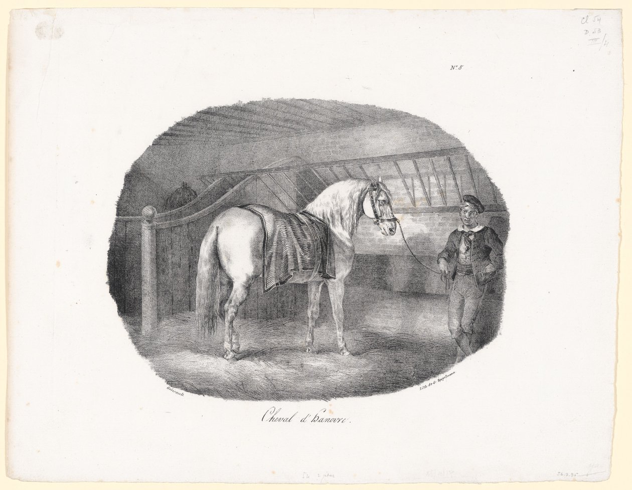 Caballo de Hannover (A Hanoverian Horse) de Theodore Gericault