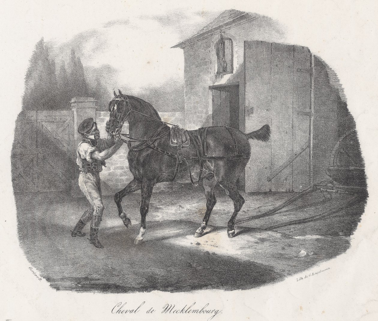 Caballo de Mecklemburgo (A Mecklembourg Horse) de Theodore Gericault