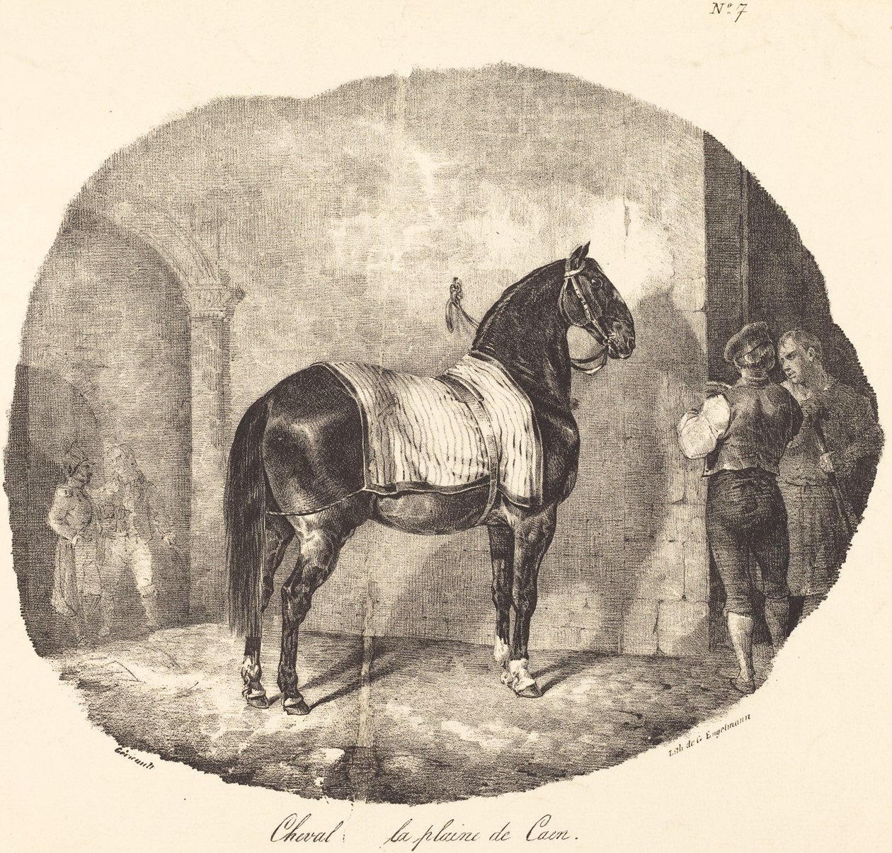 Caballo de la llanura de Caen de Theodore Gericault