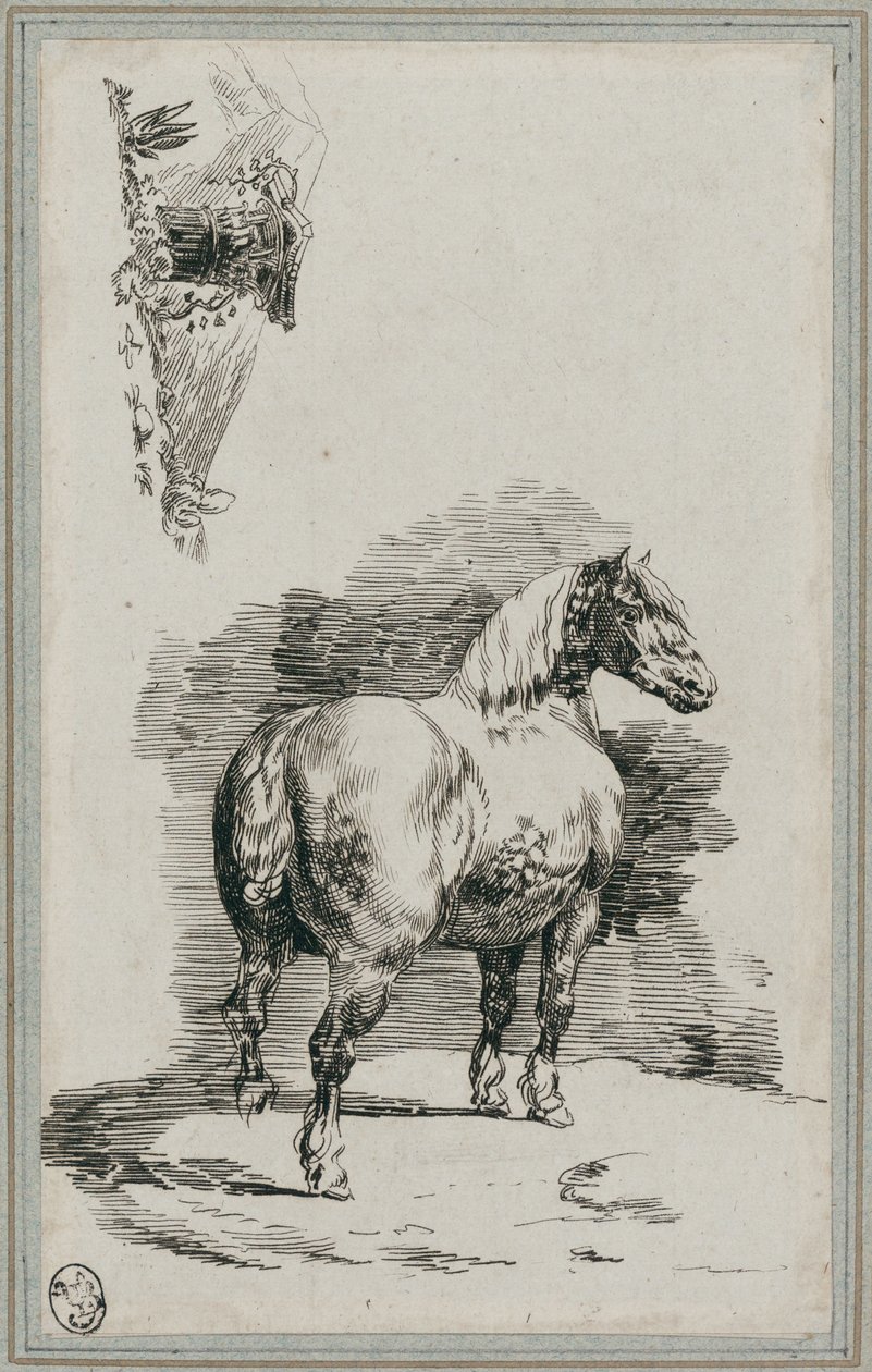 Caballo gris moteado (A Dapple-Gray Horse) de Theodore Gericault