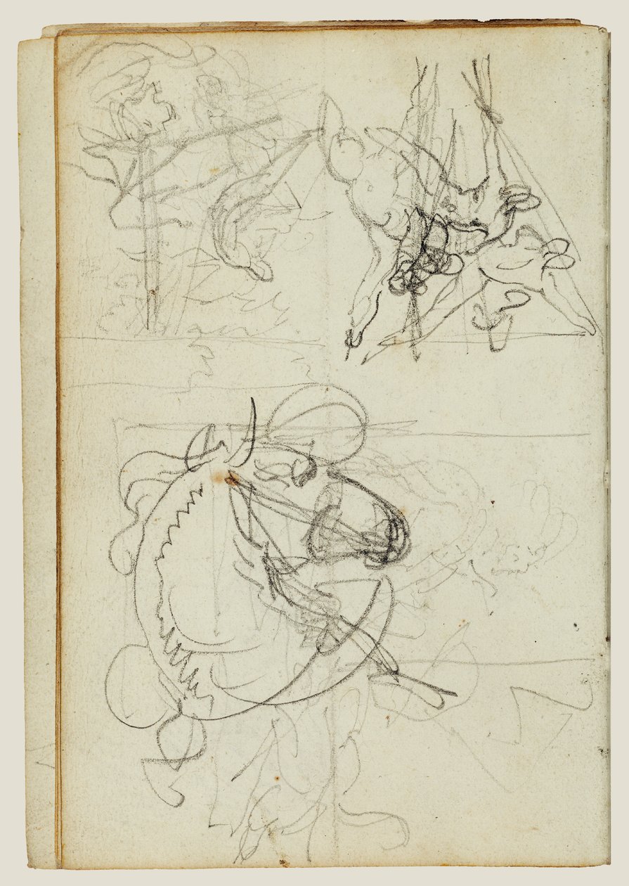 Estudios compositivos de Theodore Gericault