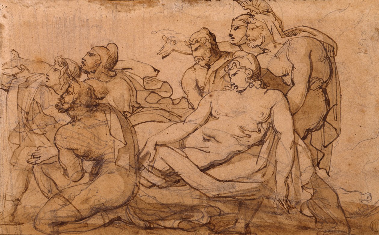 La muerte de Paris de Theodore Gericault