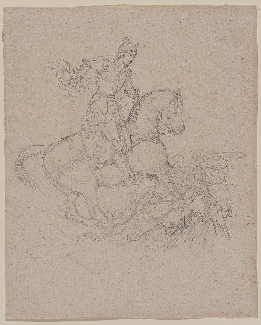 Géricault - San Jorge y el Dragón, 1816-17 de Theodore Gericault