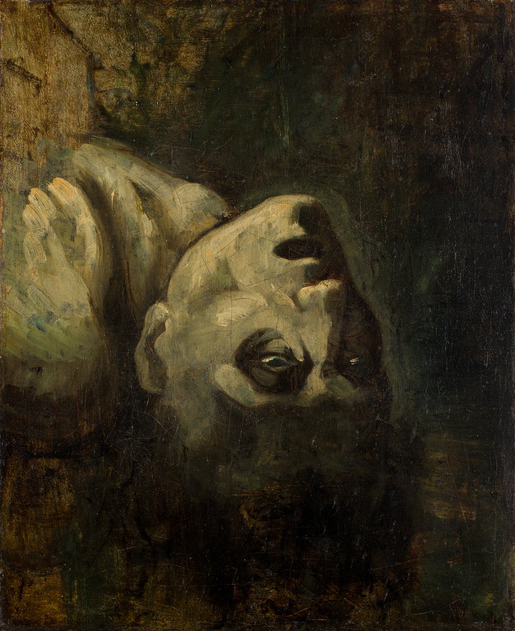 La cabeza de un hombre ahogado de Theodore Gericault