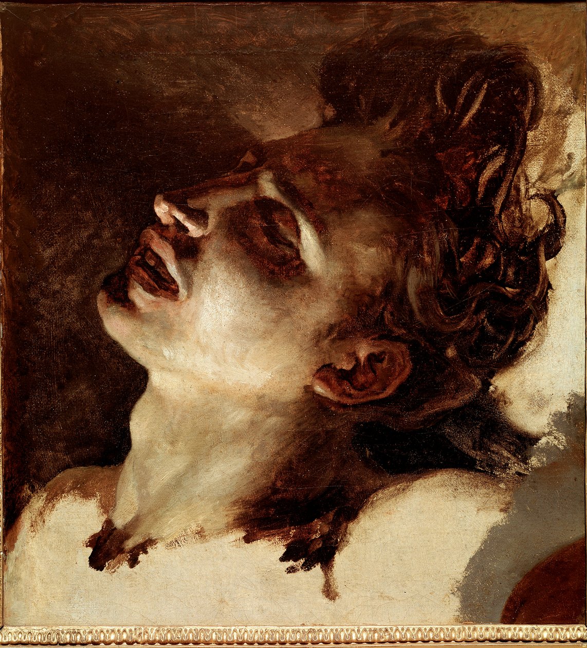 Cabeza de un joven muerto de Theodore Gericault