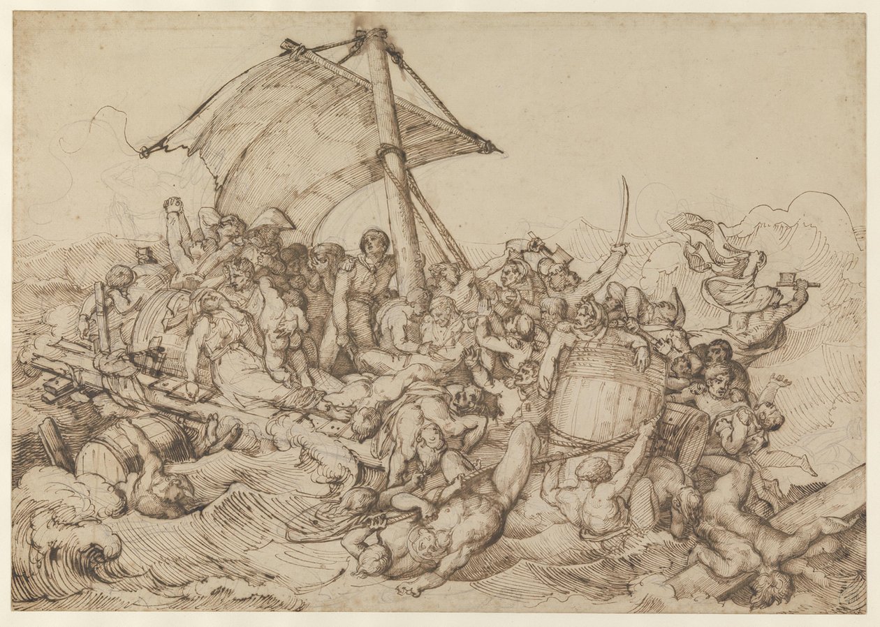 La balsa con los náufragos de la fragata «La Medusa» de Theodore Gericault