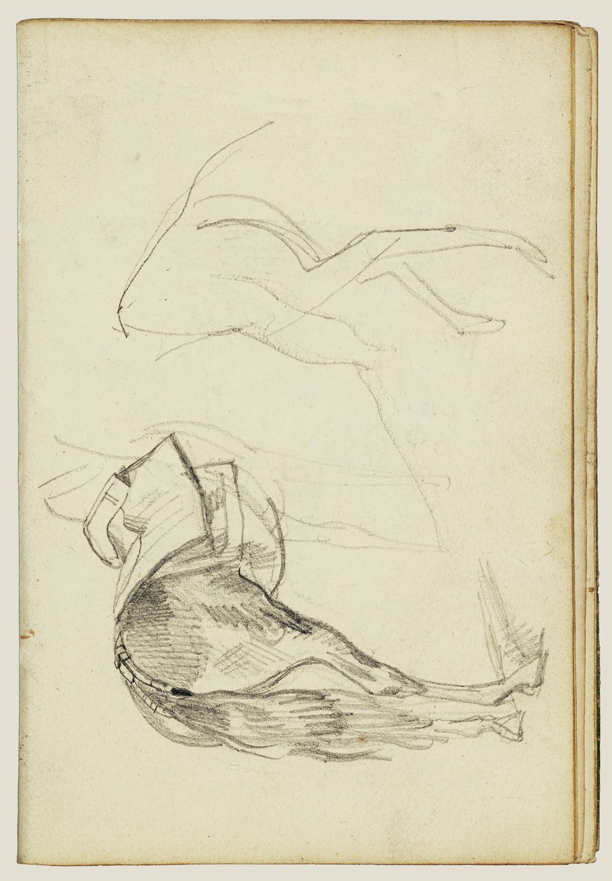 Estudios sobre caballos de Theodore Gericault