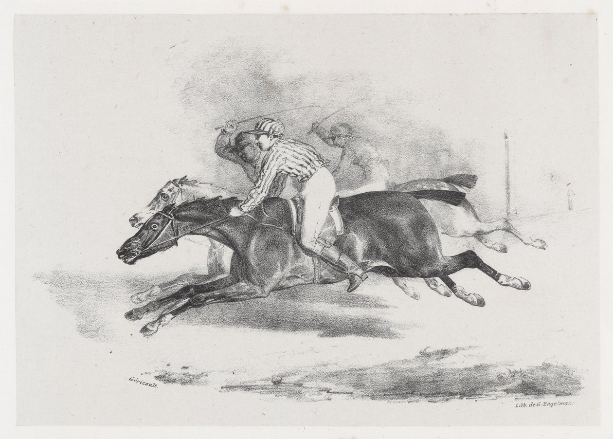 La Course (La carrera) de Theodore Gericault