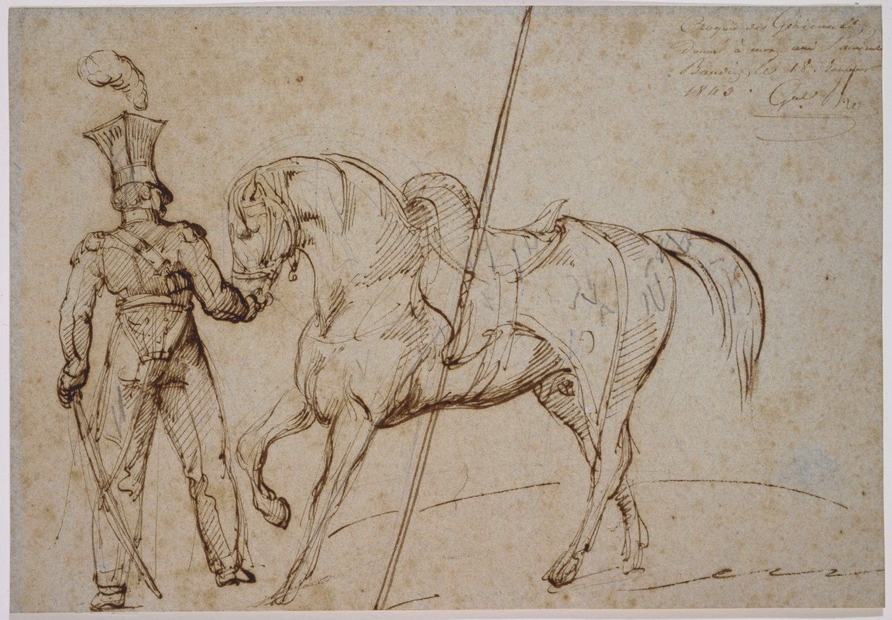 Lanzador y caballo de Theodore Gericault