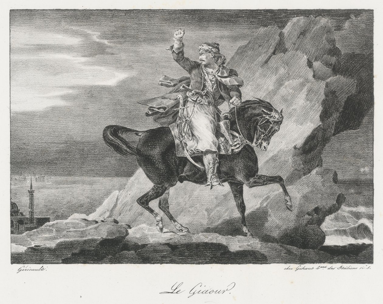 Le Giaour (El Giaour) de Theodore Gericault
