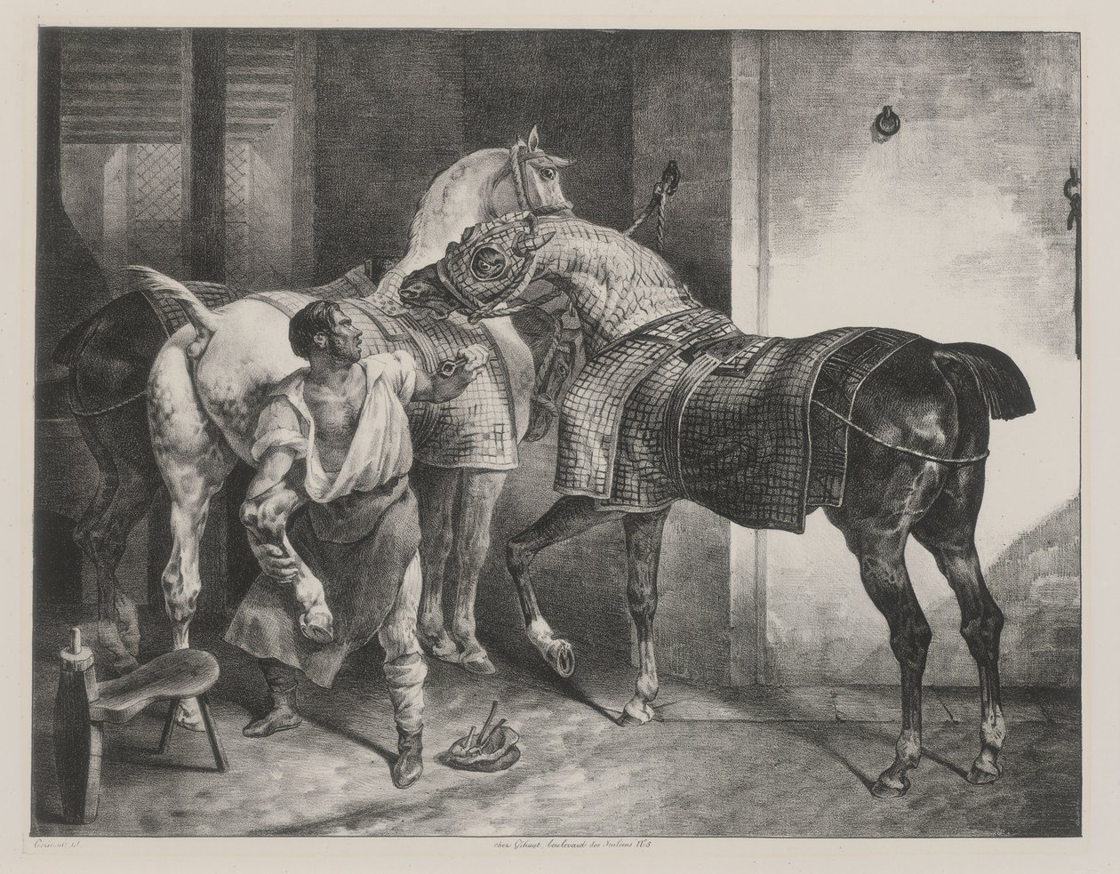 El herrador inglés (The English Farrier) de Theodore Gericault