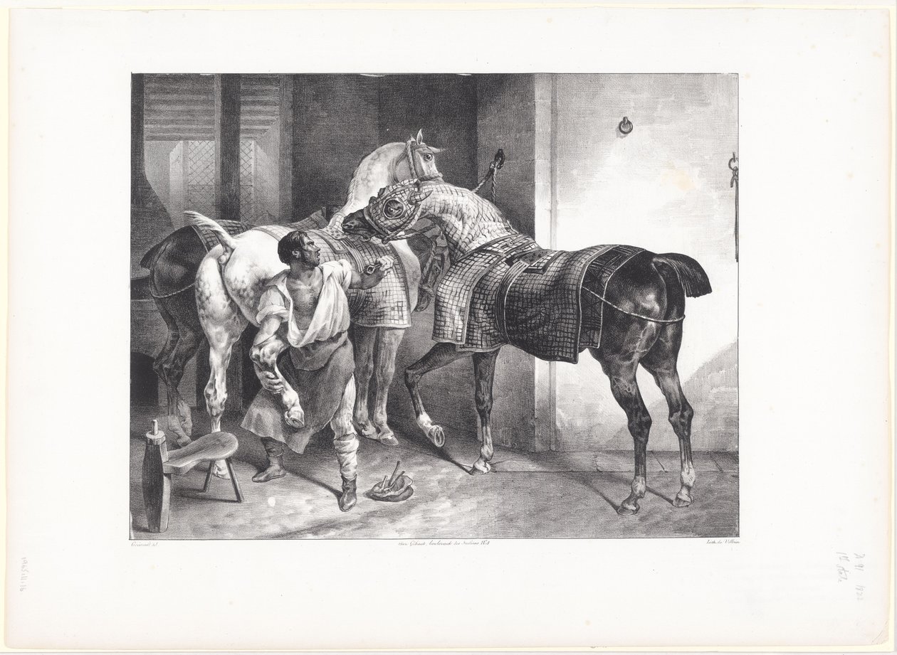 El herrador inglés (The English Farrier) de Theodore Gericault