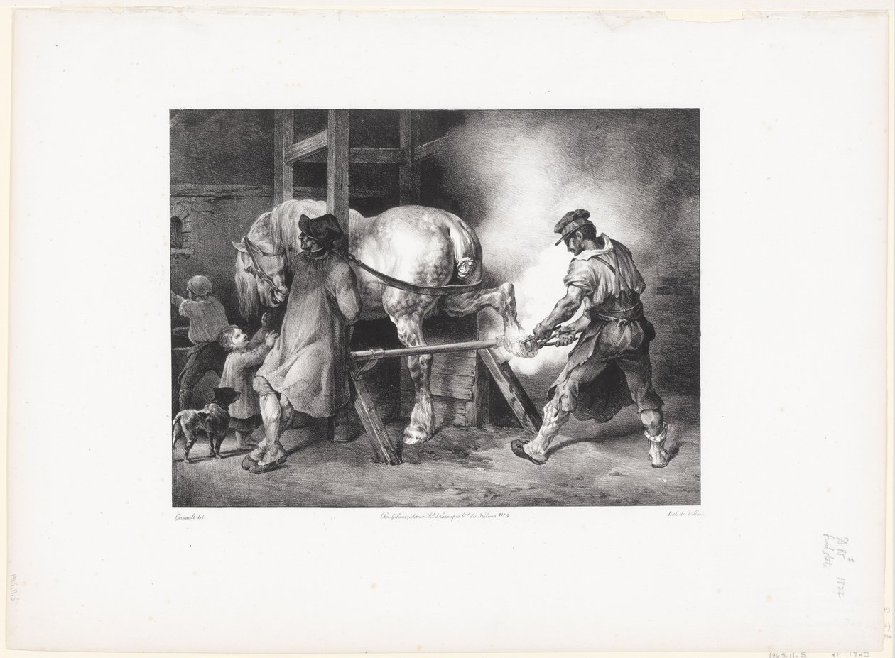 Le Maréchal flamand (El herrero flamenco) de Theodore Gericault