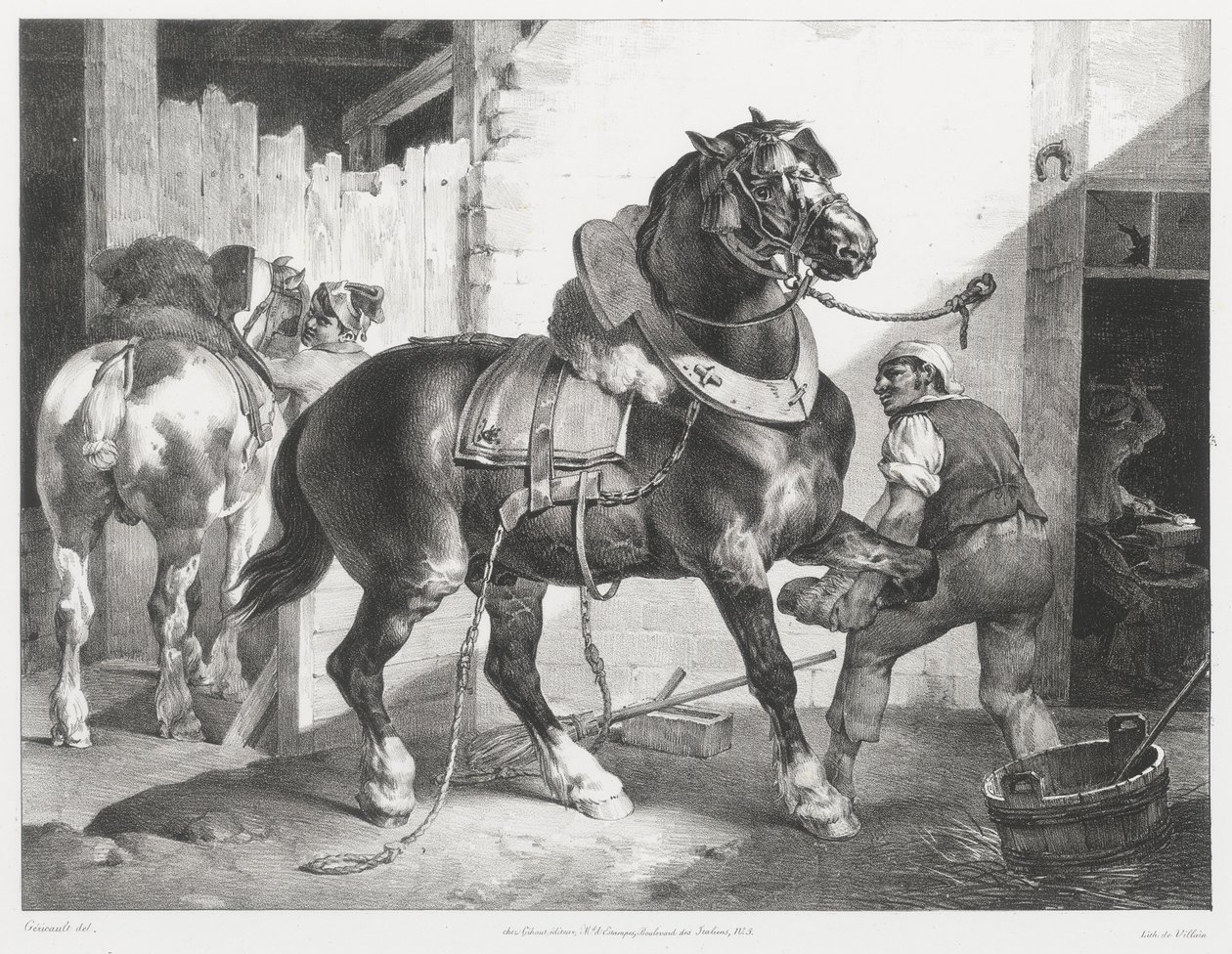 El herrero francés (The French Blacksmith) de Theodore Gericault