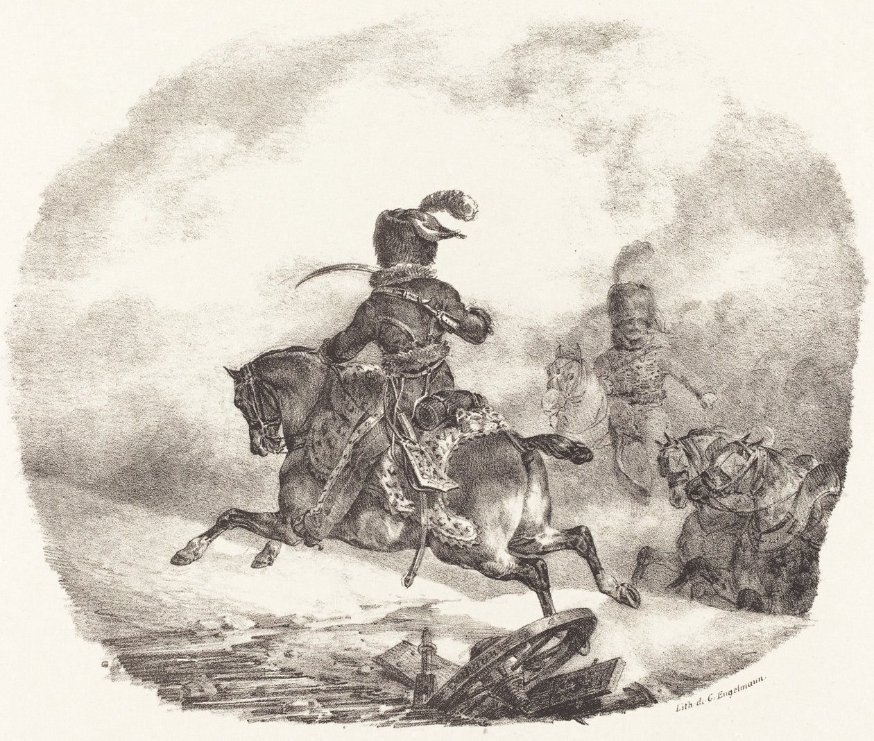 Oficial de artillería ligera de la guardia imperial de Theodore Gericault