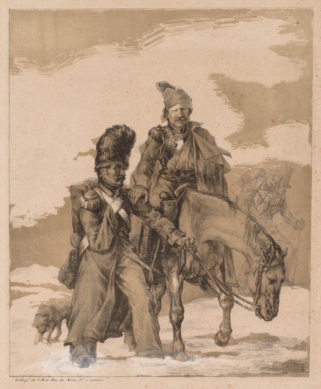 Regreso de Rusia de Theodore Gericault